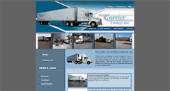 Desktop Screenshot of carriercartage.com