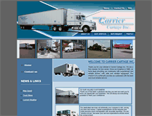 Tablet Screenshot of carriercartage.com